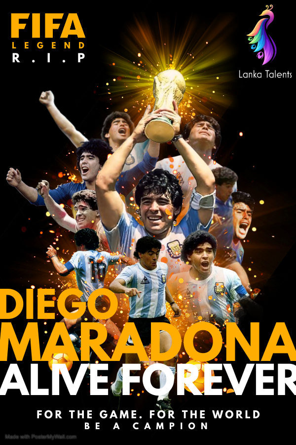 cbca diego maradona rip made with postermywall